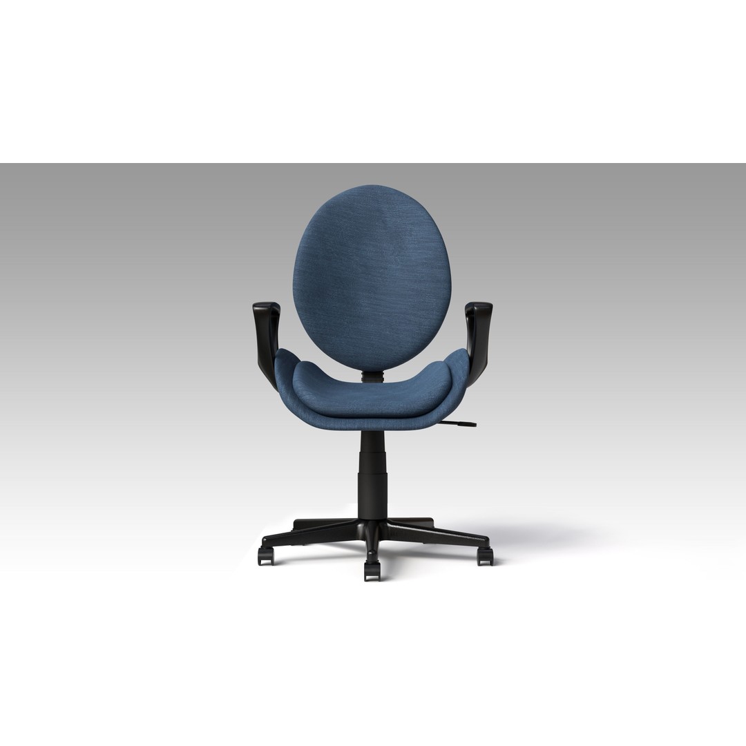 Office Chairs Set 3D Model – Low Poly Game Ready Asset, FBX, OBJ - View 16