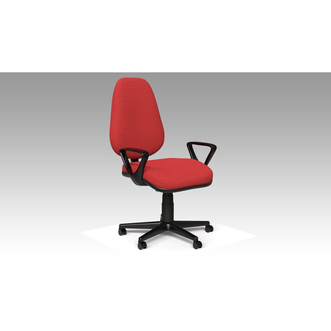 Office Chairs Set 3D Model – Low Poly Game Ready Asset, FBX, OBJ - View 18