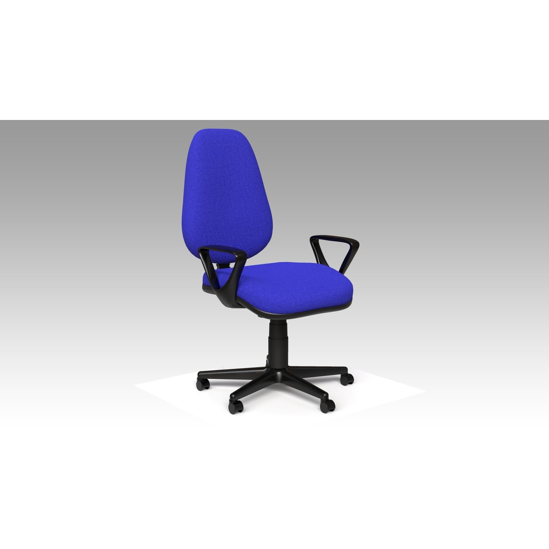 Office Chairs Set 3D Model – Low Poly Game Ready Asset, FBX, OBJ - View 19