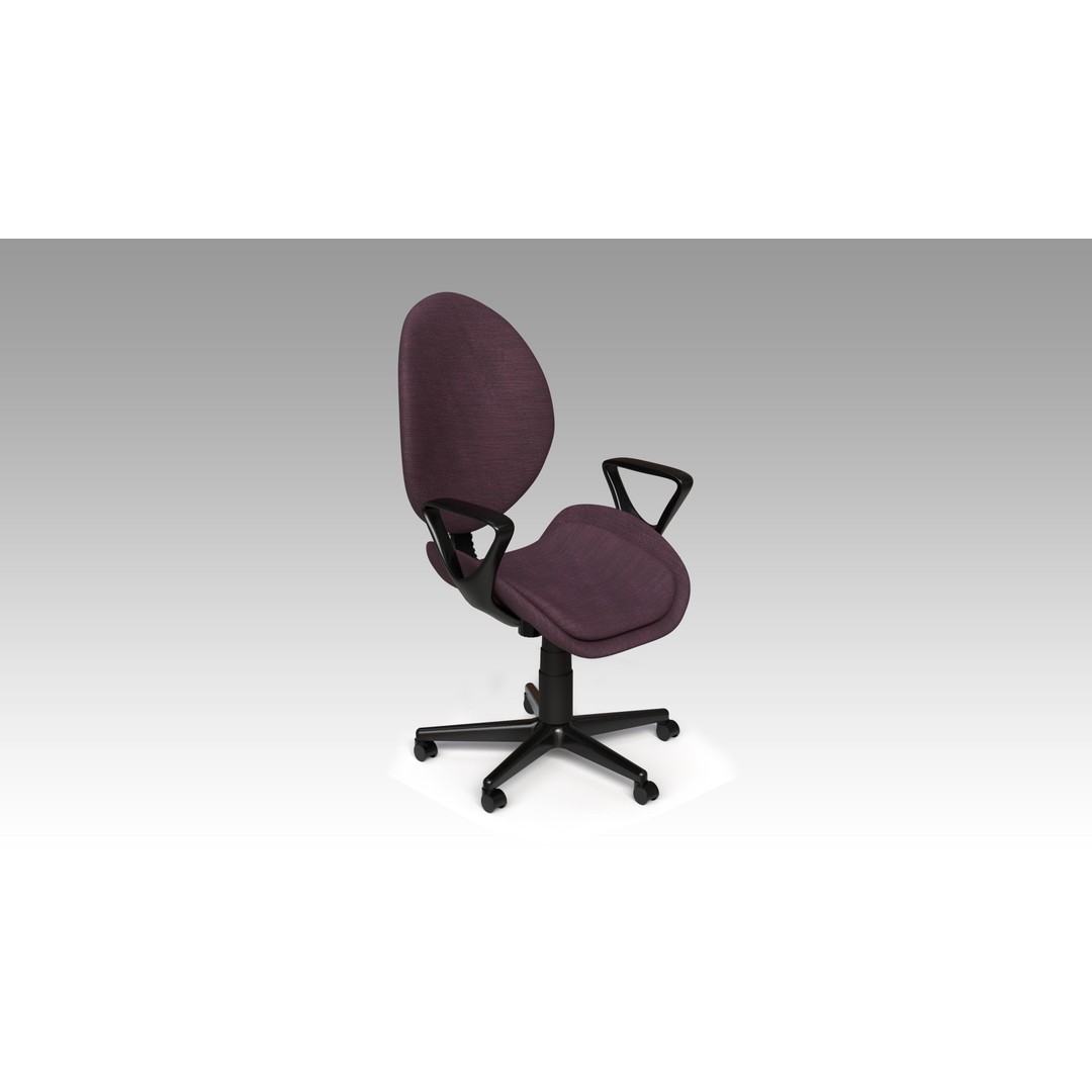Office Chairs Set 3D Model – Low Poly Game Ready Asset, FBX, OBJ - View 21