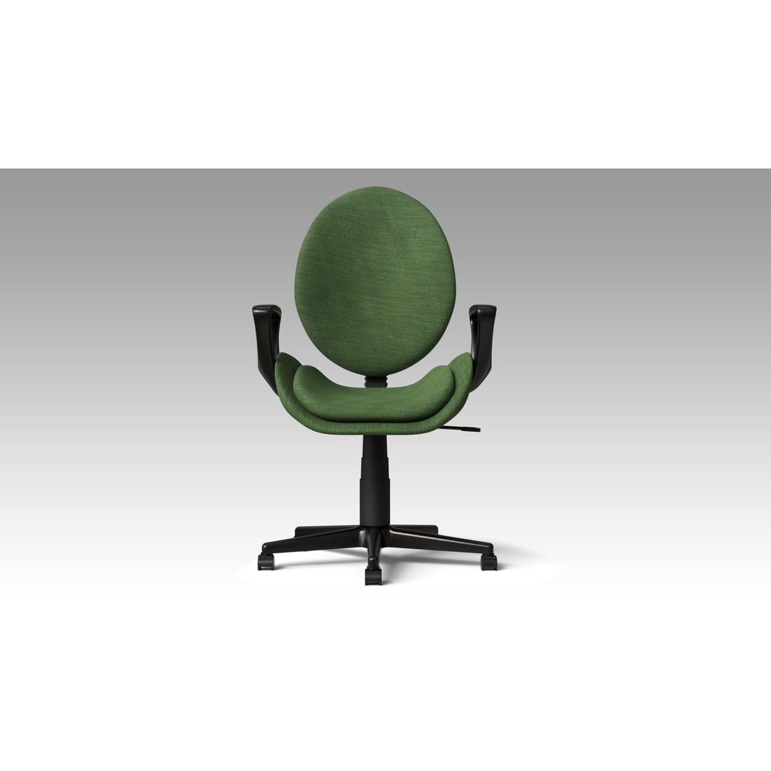 Office Chairs Set 3D Model – Low Poly Game Ready Asset, FBX, OBJ - View 24
