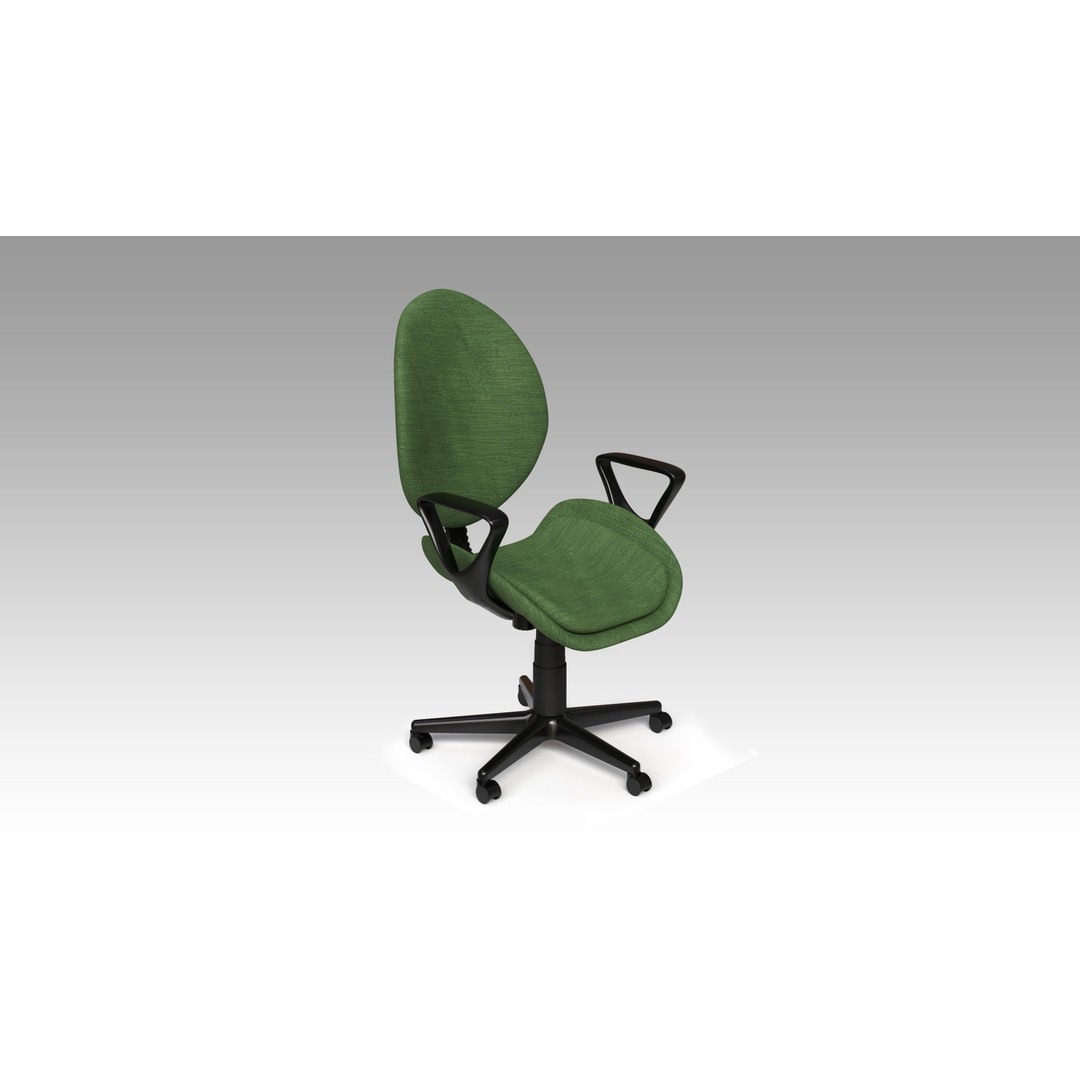 Office Chairs Set 3D Model – Low Poly Game Ready Asset, FBX, OBJ - View 25