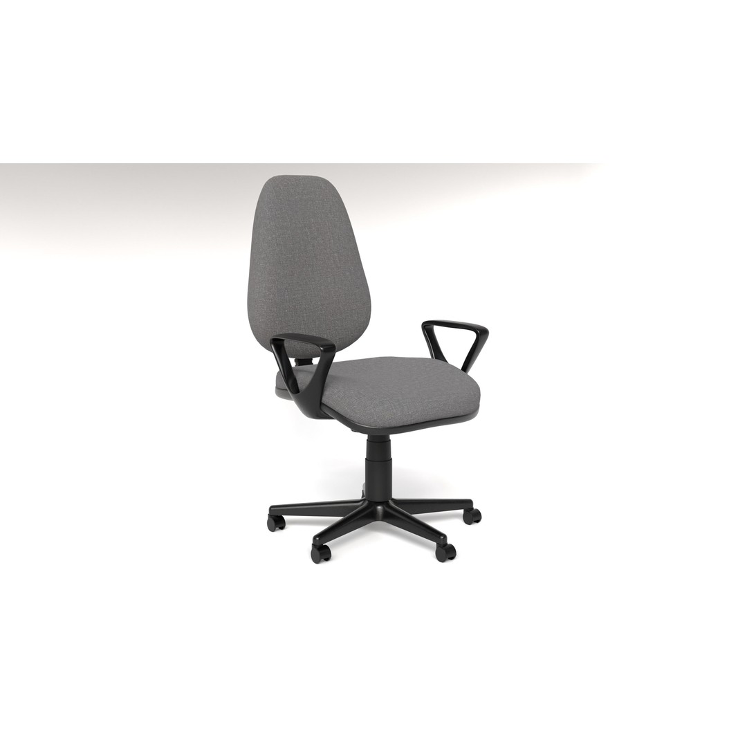 Office Chairs Set 3D Model – Low Poly Game Ready Asset, FBX, OBJ - View 3