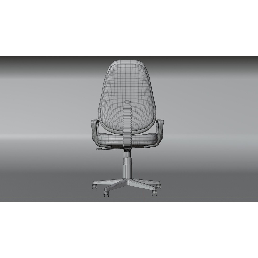 Office Chairs Set 3D Model – Low Poly Game Ready Asset, FBX, OBJ - View 31