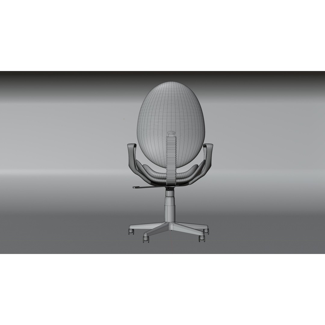 Office Chairs Set 3D Model – Low Poly Game Ready Asset, FBX, OBJ - View 36