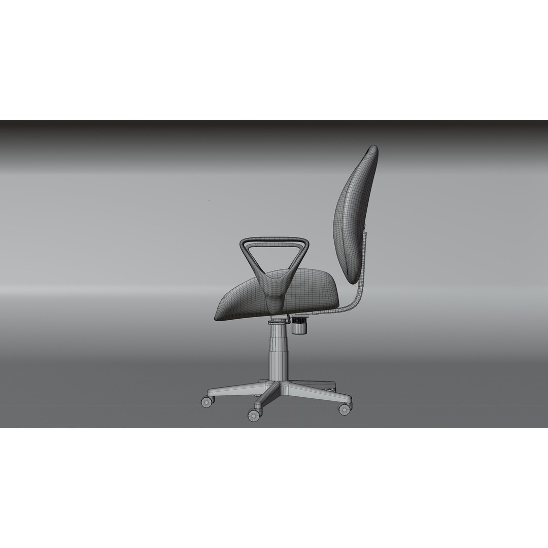 Office Chairs Set 3D Model – Low Poly Game Ready Asset, FBX, OBJ - View 37