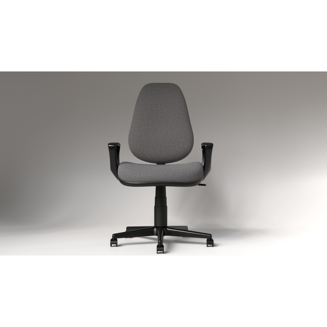 Office Chairs Set 3D Model – Low Poly Game Ready Asset, FBX, OBJ - View 4