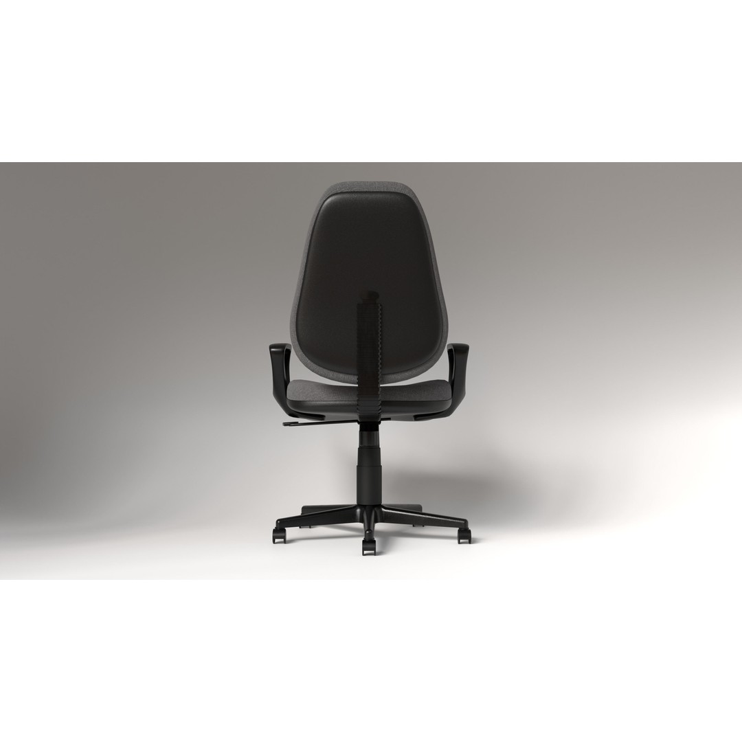 Office Chairs Set 3D Model – Low Poly Game Ready Asset, FBX, OBJ - View 5