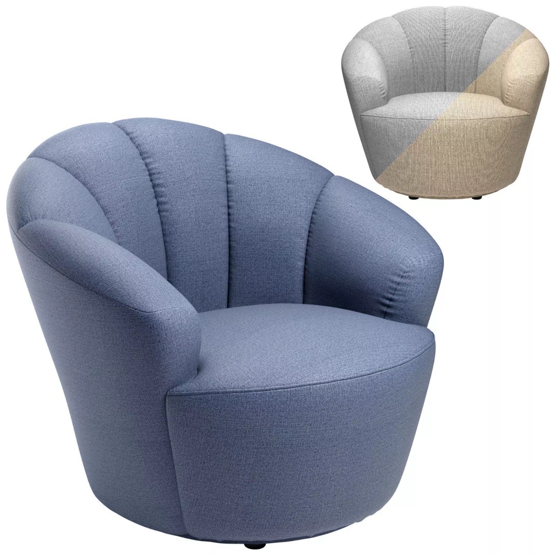 John Fowles Club Armchair 3D Model – High-Quality PBR Asset, FBX, OBJ - View 2