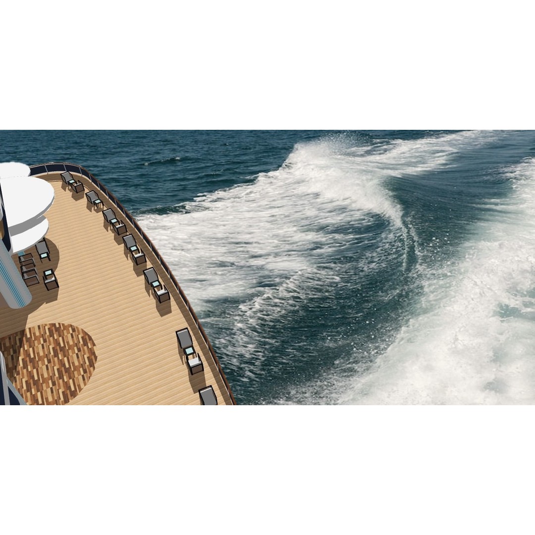 MSC World Europa 3D Model – Modern Cruise Ship with Rigged Features