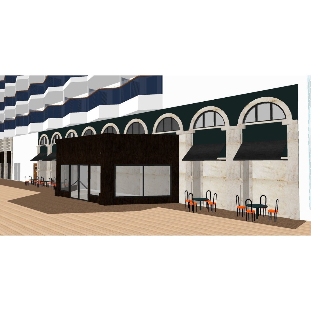 MSC World Europa 3D Model – Modern Cruise Ship with Rigged Features - View 23