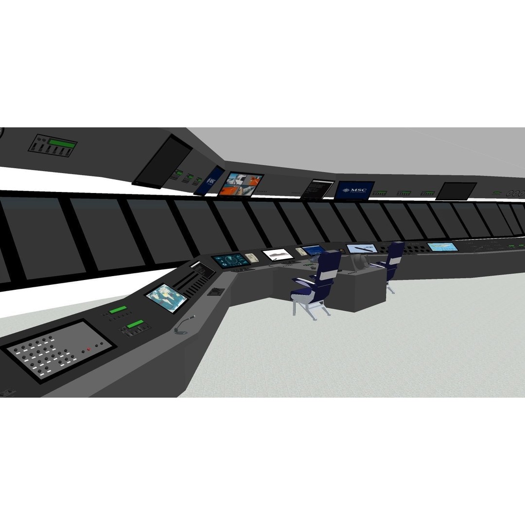 MSC World Europa 3D Model – Modern Cruise Ship with Rigged Features - View 36