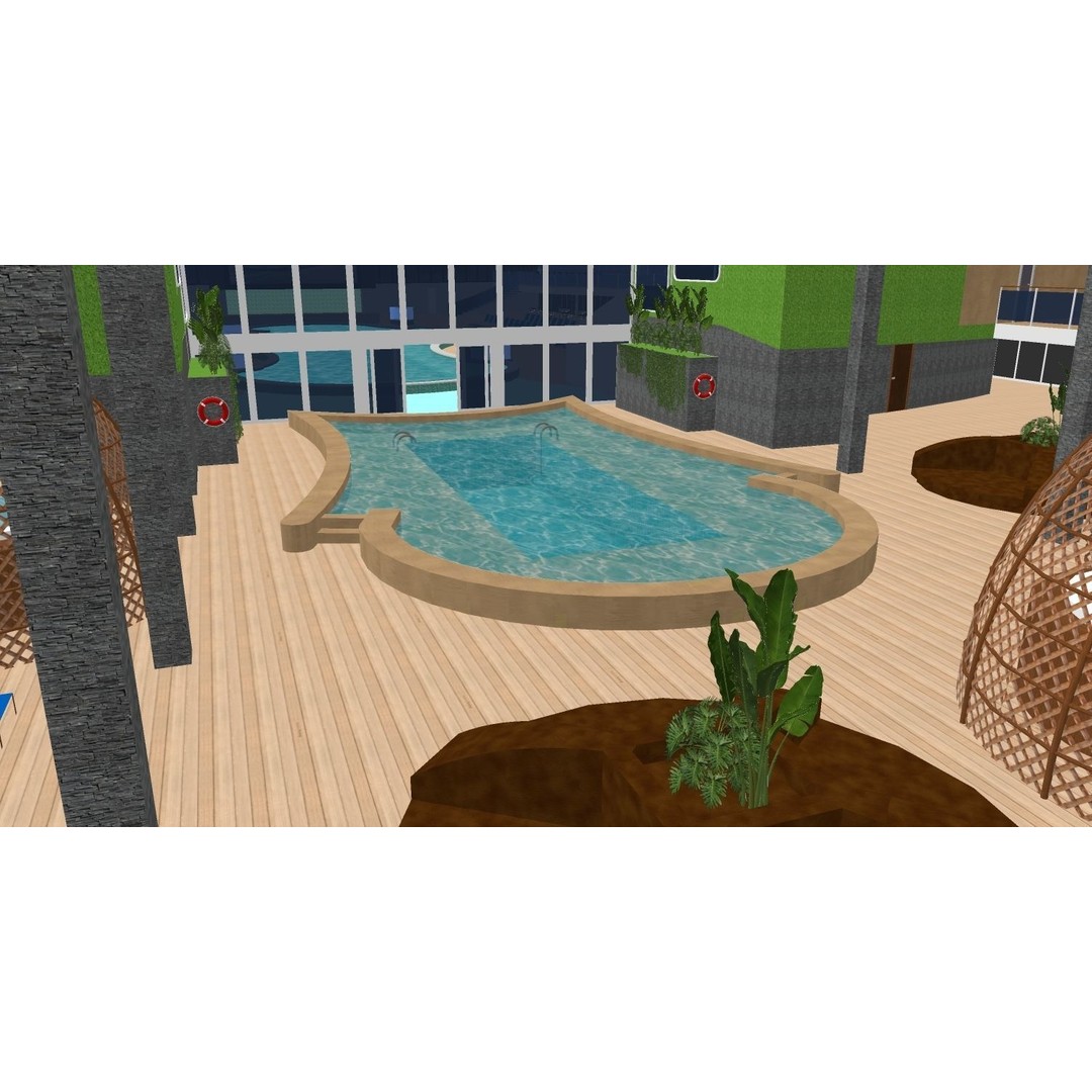 MSC World Europa 3D Model – Modern Cruise Ship with Rigged Features - View 38