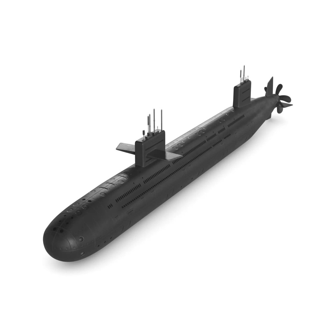 Nuclear Submarine 3D Model – Realistic Military Watercraft, FBX