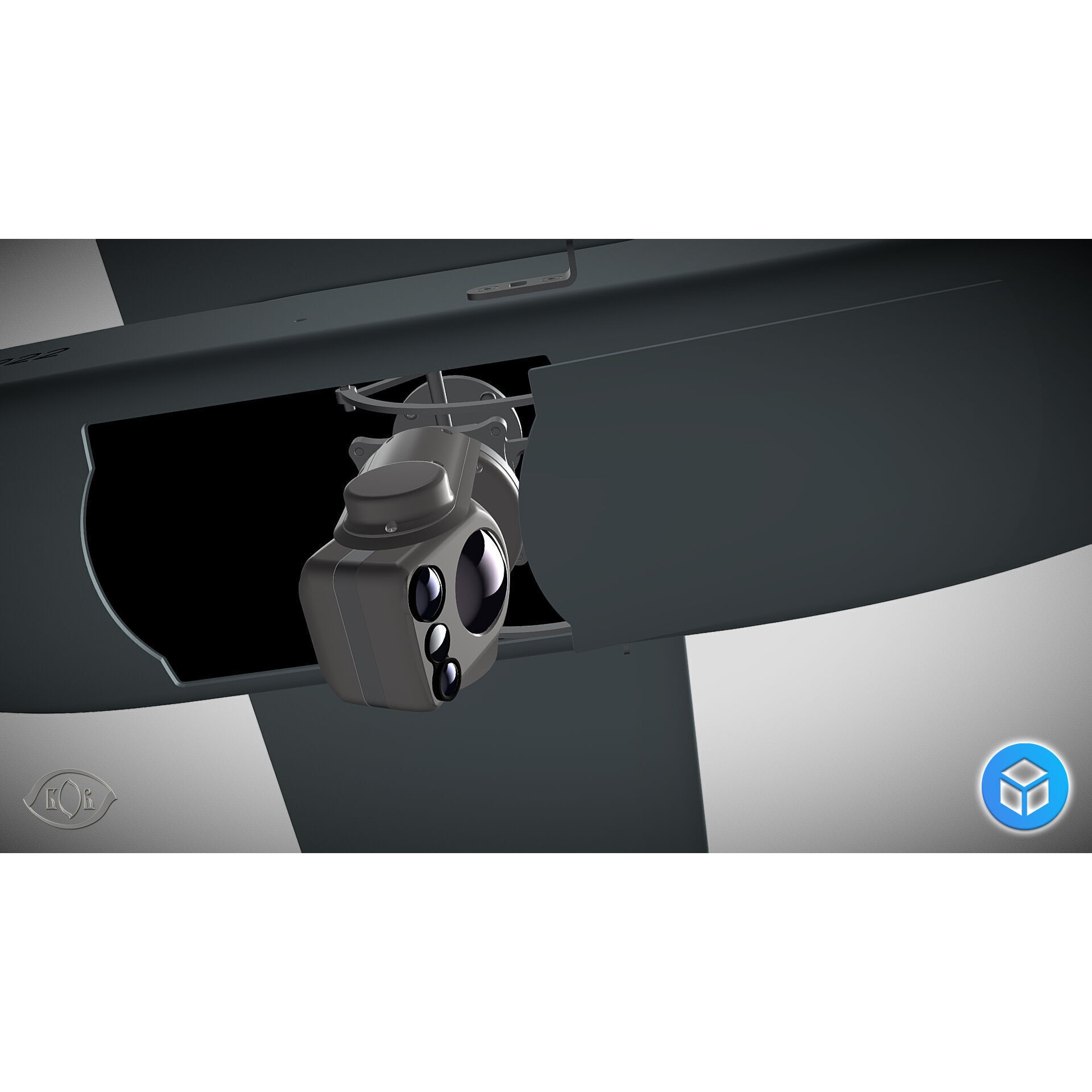 Ukrainian UAV GOR Tactical Drone - Game-Ready 3D Model - View 10