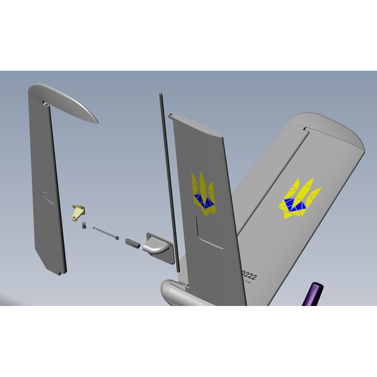 Ukrainian UAV GOR Tactical Drone - Game-Ready 3D Model - View 23