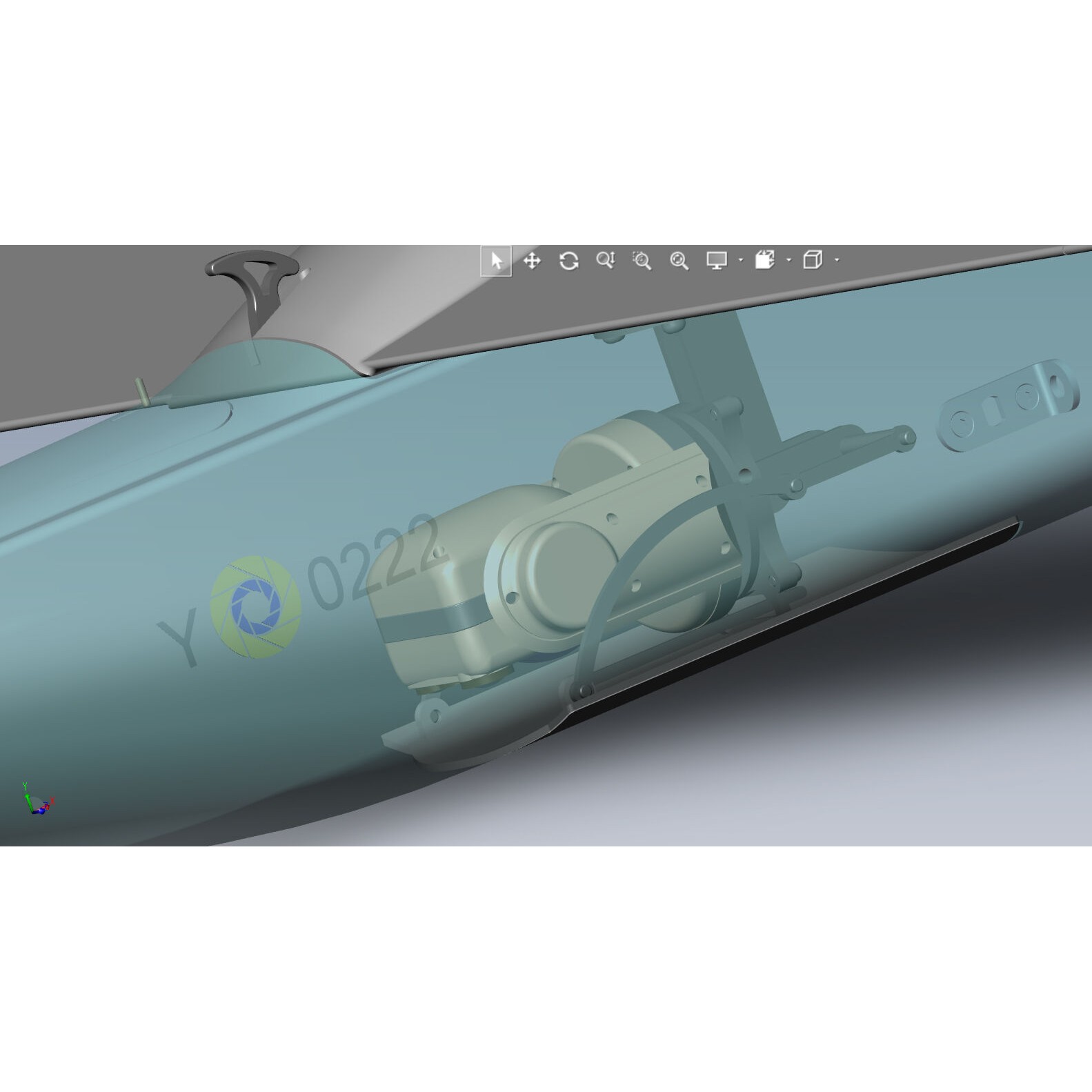 Ukrainian UAV GOR Tactical Drone - Game-Ready 3D Model - View 25