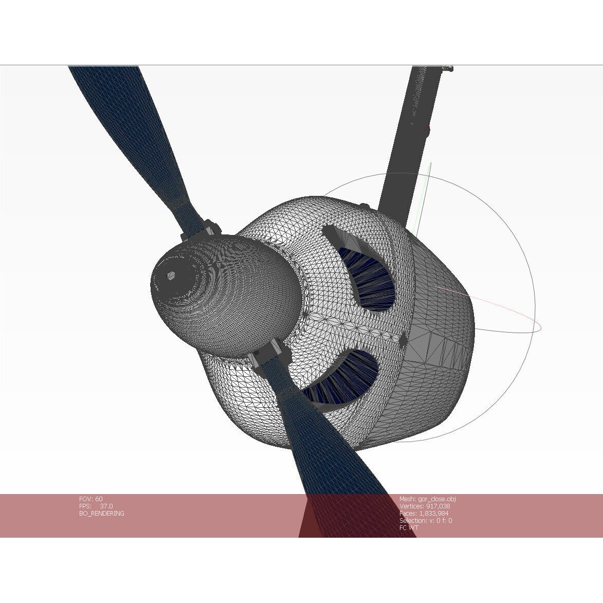 Ukrainian UAV GOR Tactical Drone - Game-Ready 3D Model - View 37