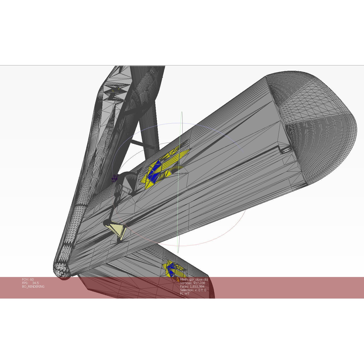 Ukrainian UAV GOR Tactical Drone - Game-Ready 3D Model - View 38