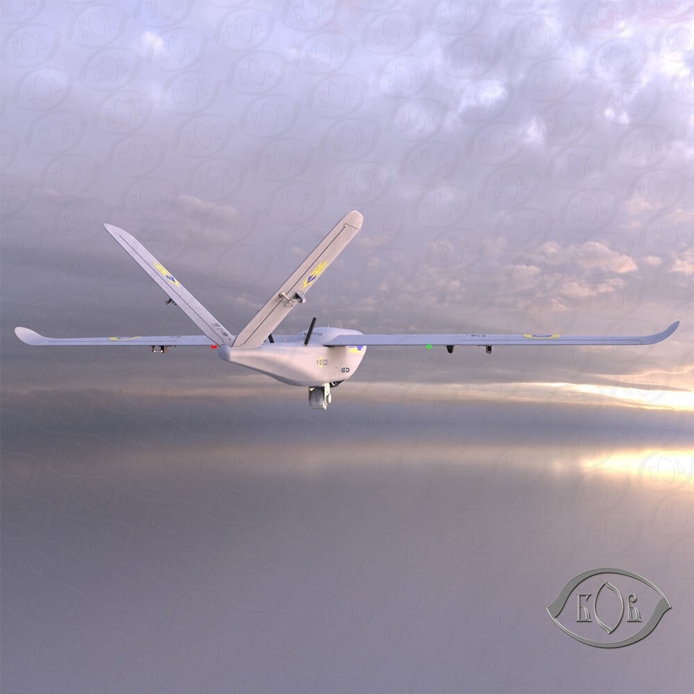 Ukrainian UAV GOR Tactical Drone - Game-Ready 3D Model - View 5