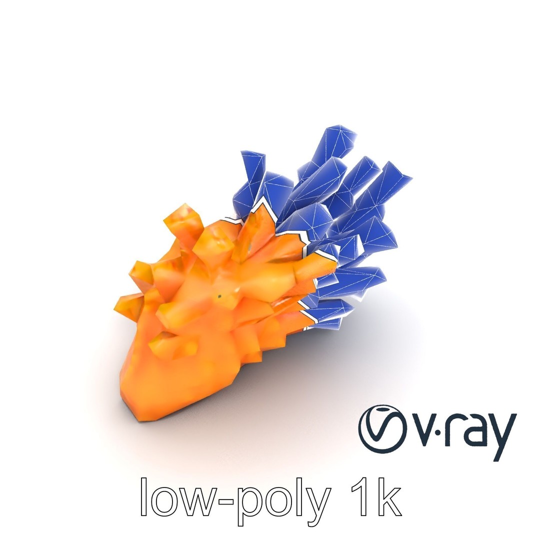 Coral Fan 3D Model – Low Poly Textured Asset for Underwater Scenes - View 21