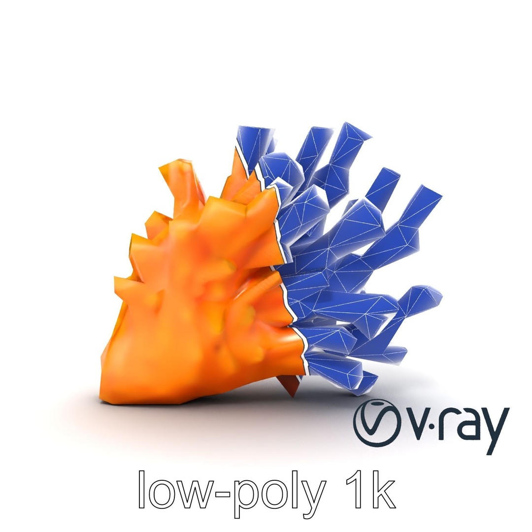 Coral Fan 3D Model – Low Poly Textured Asset for Underwater Scenes - View 32
