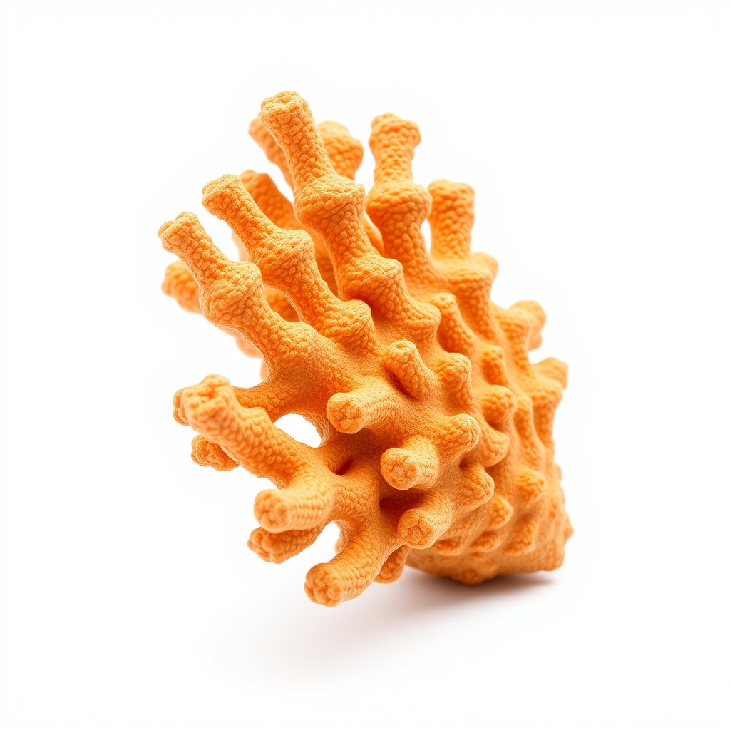 Coral Fan 3D Model – Low Poly Textured Asset for Underwater Scenes - View 5