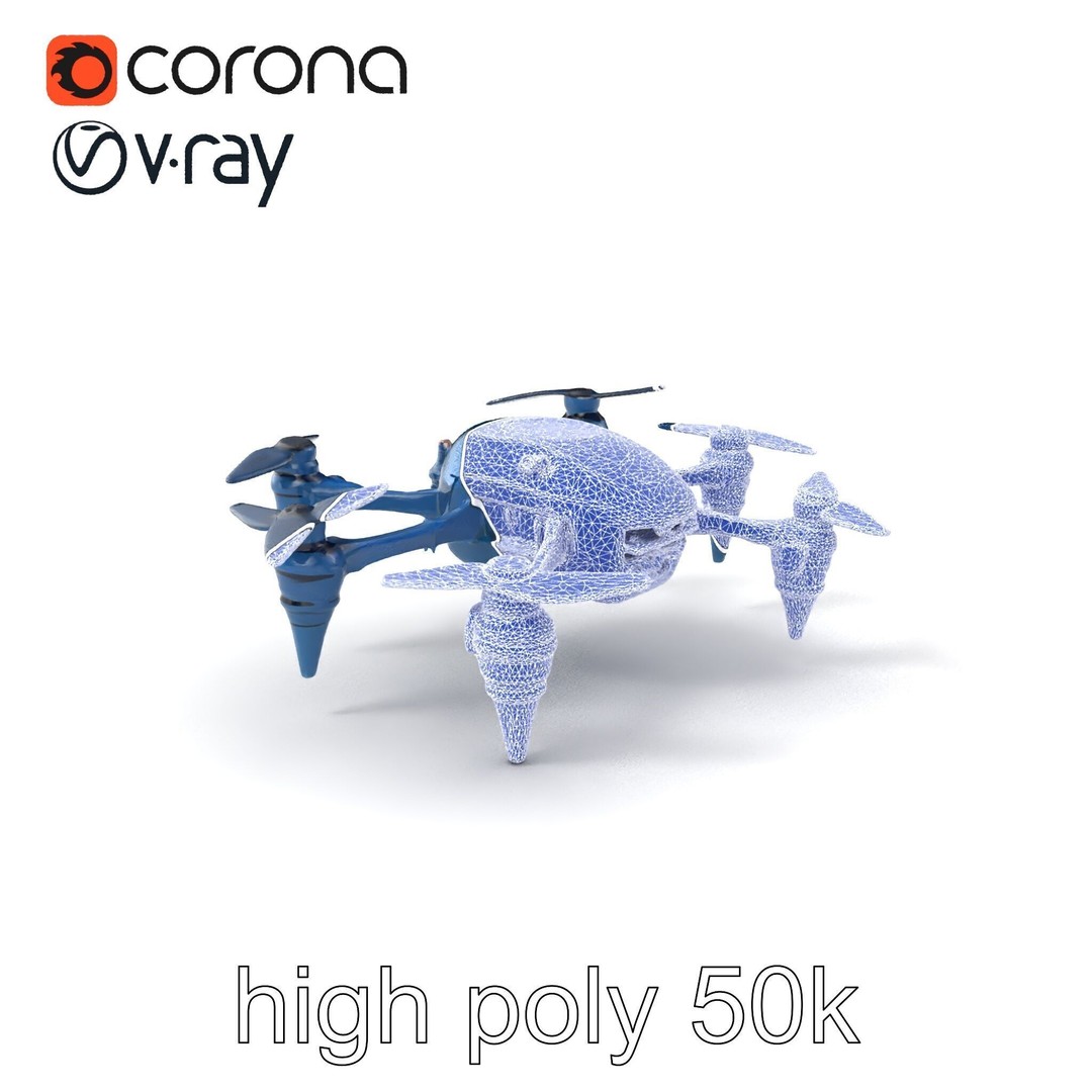 Underwater Spider Drone 3D Model – Low Poly PBR Submersible for Games - View 11