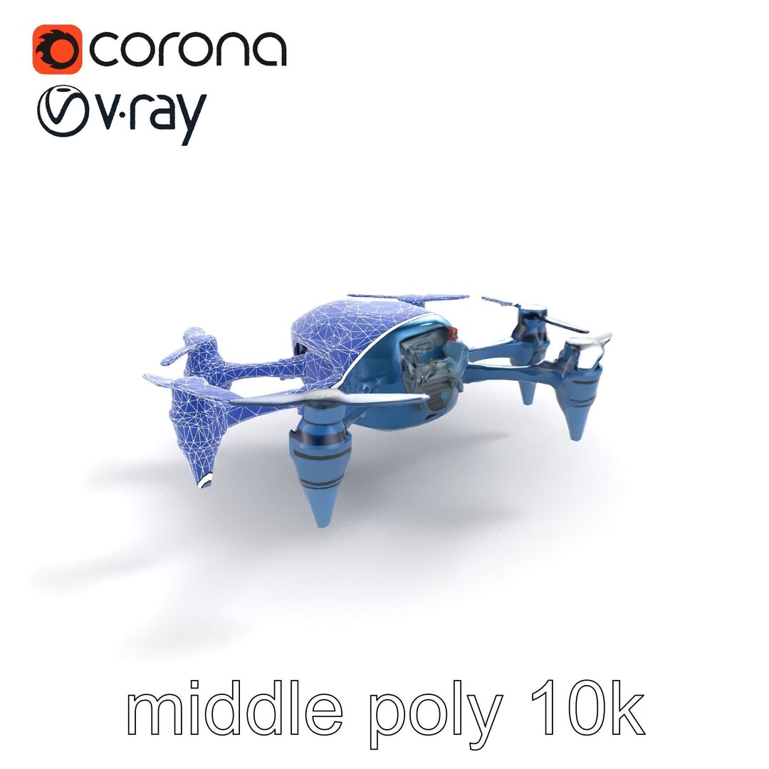 Underwater Spider Drone 3D Model – Low Poly PBR Submersible for Games - View 17