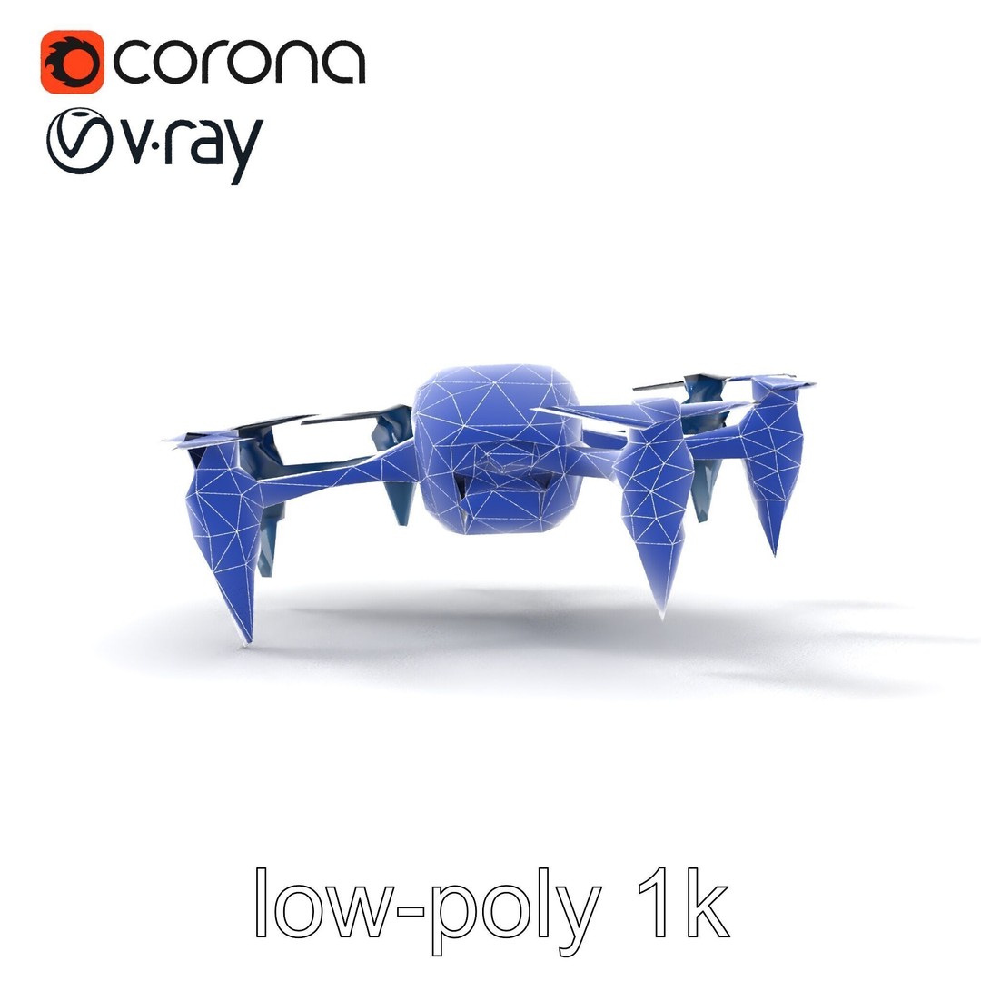 Underwater Spider Drone 3D Model – Low Poly PBR Submersible for Games - View 18