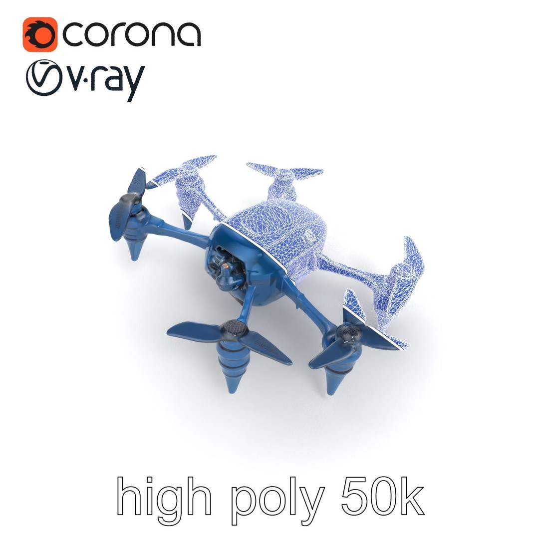 Underwater Spider Drone 3D Model – Low Poly PBR Submersible for Games - View 19
