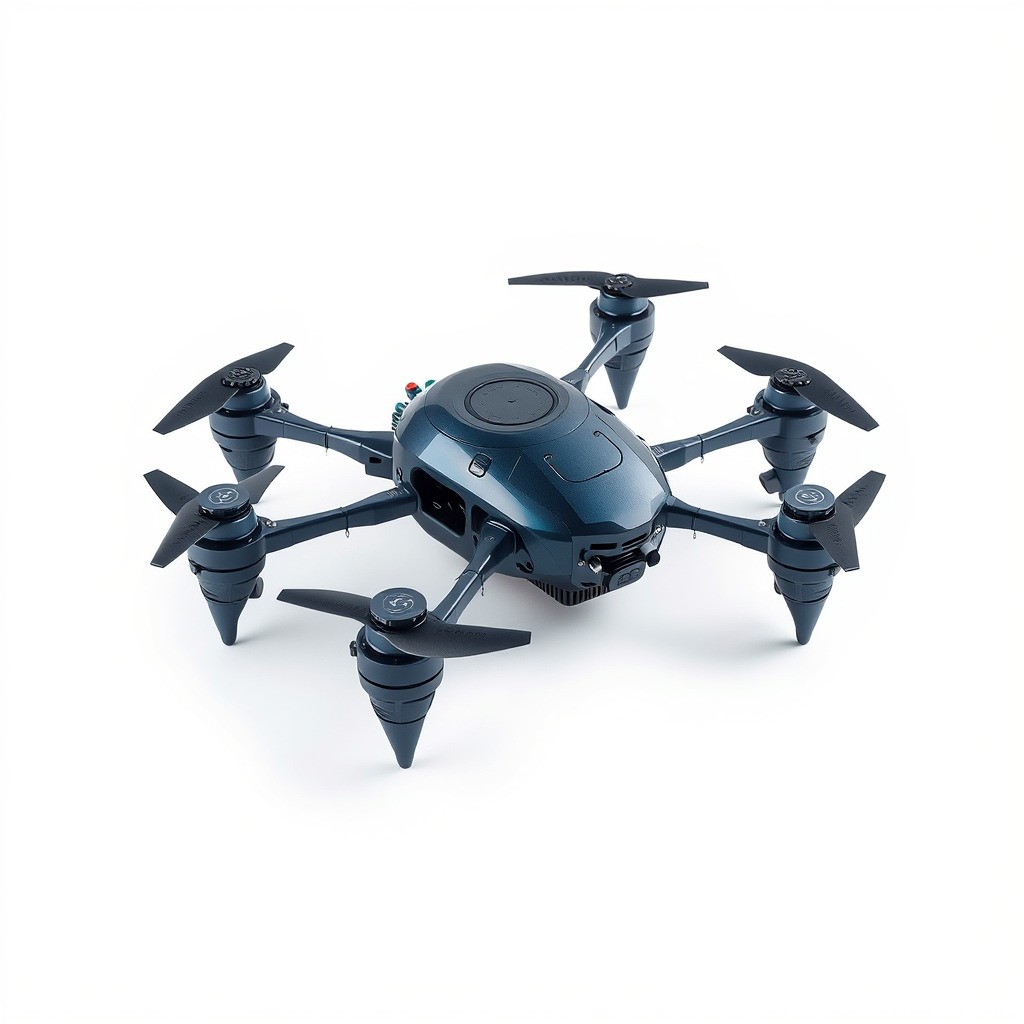 Underwater Spider Drone 3D Model – Low Poly PBR Submersible for Games - View 5