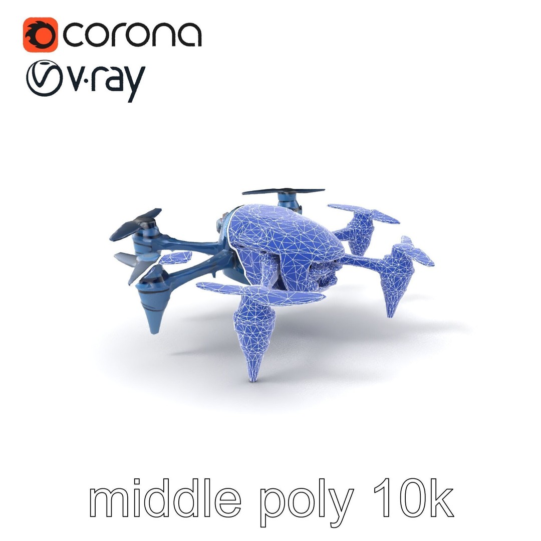 Underwater Spider Drone 3D Model – Low Poly PBR Submersible for Games - View 7