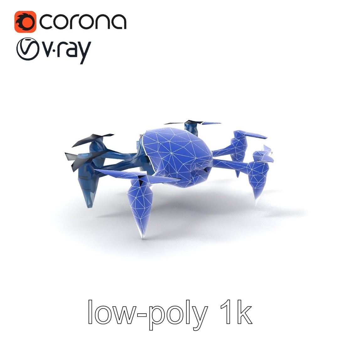 Underwater Spider Drone 3D Model – Low Poly PBR Submersible for Games - View 8