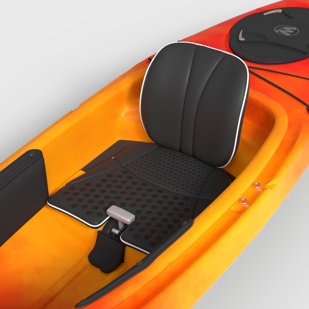 Recreational Kayak 3D Model – Low-Poly PBR Asset, FBX - View 7