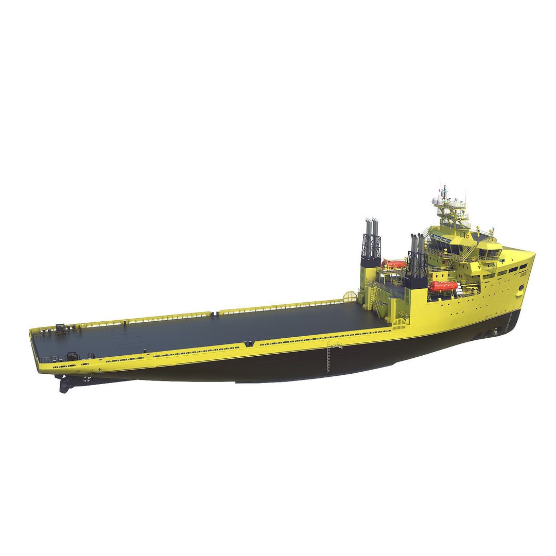 Offshore Carrier 3D Model – High Poly Industrial Vessel, FBX - View 12