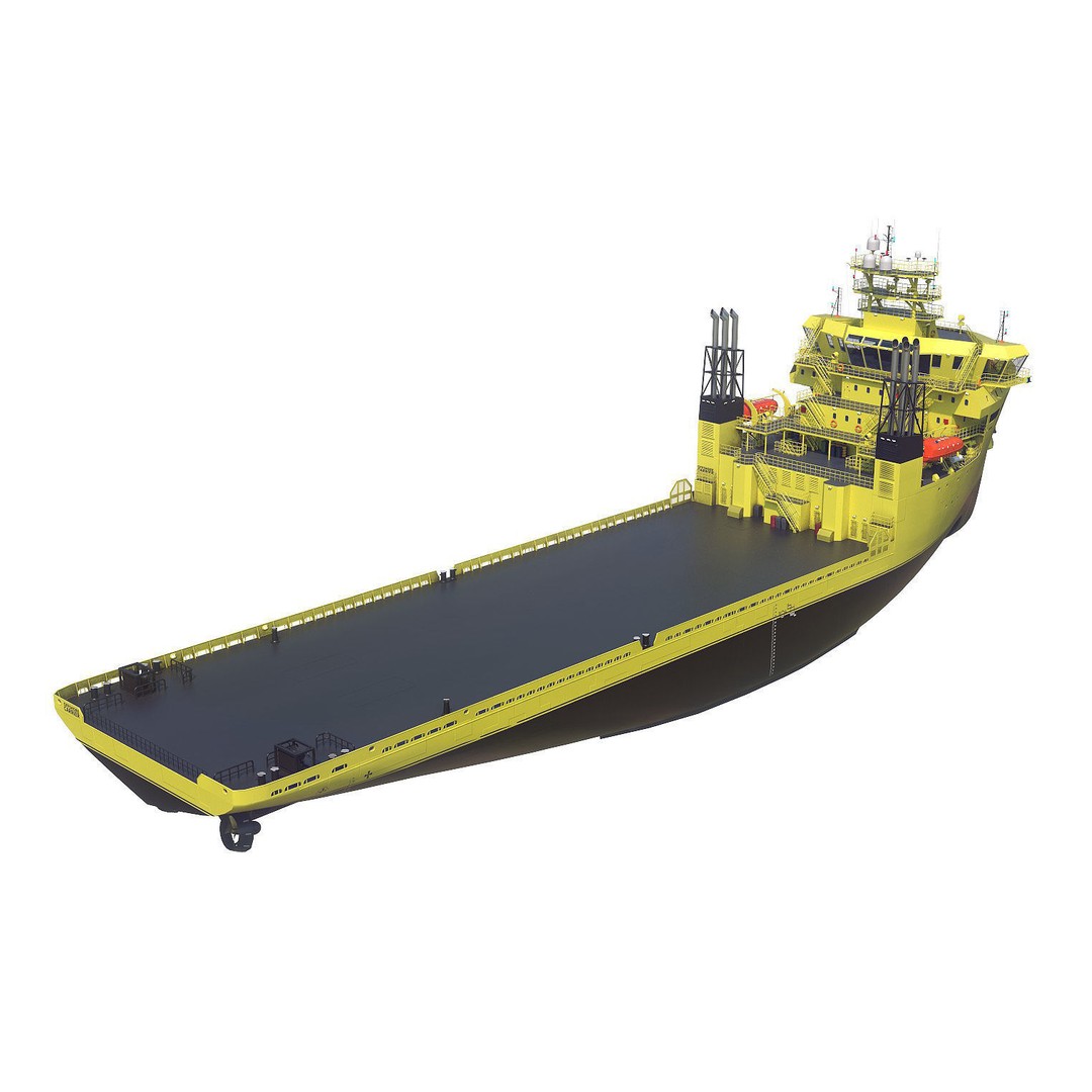 Offshore Carrier 3D Model – High Poly Industrial Vessel, FBX - View 15