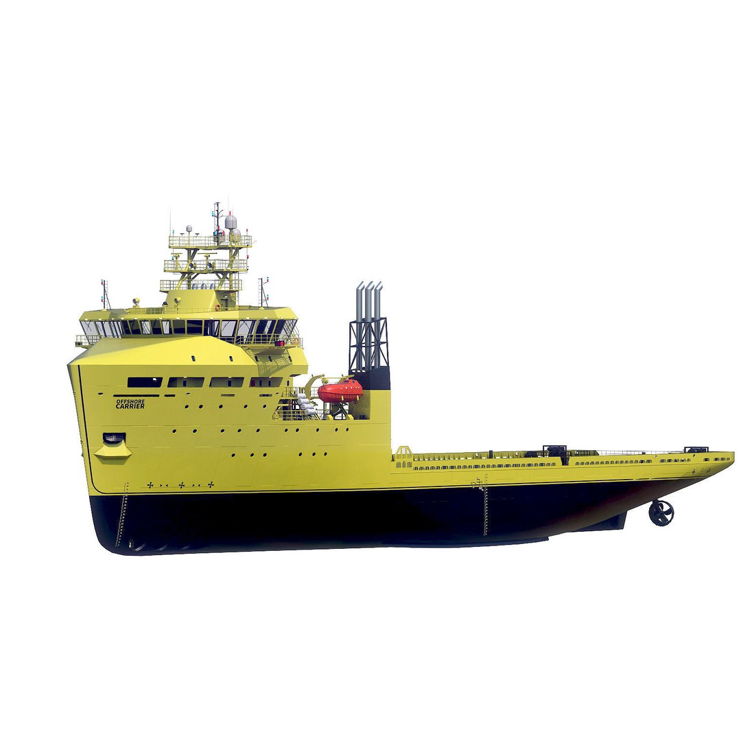 Offshore Carrier 3D Model – High Poly Industrial Vessel, FBX - View 7