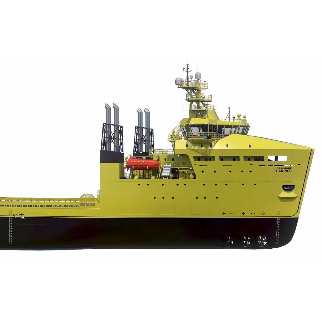 Offshore Carrier 3D Model – High Poly Industrial Vessel, FBX - View 8