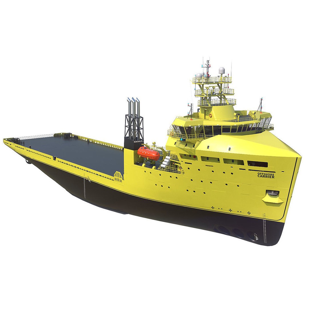 Offshore Carrier 3D Model – High Poly Industrial Vessel, FBX - View 9