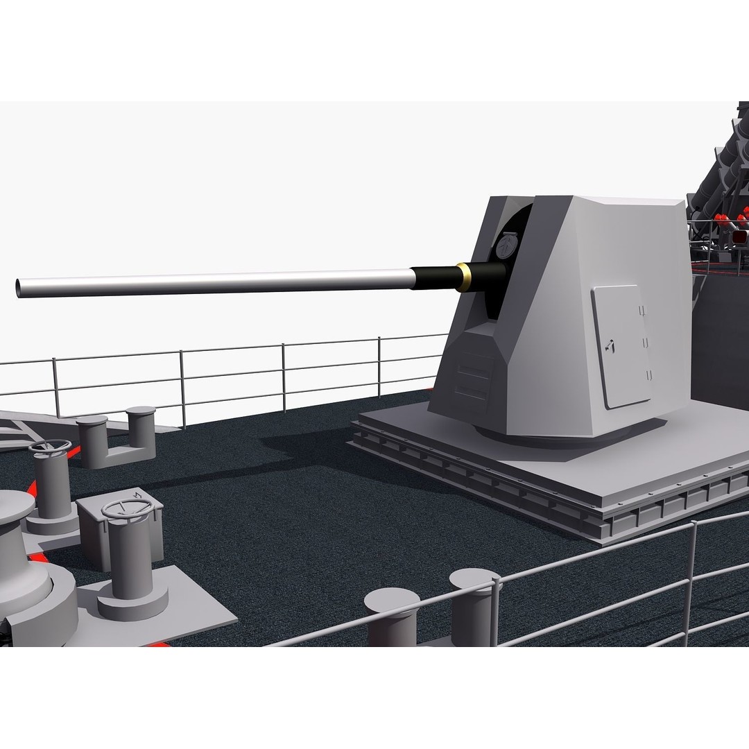 ANZAC MEKO Class Frigate 3D Model – Detailed Military Watercraft, FBX, PBR - View 26
