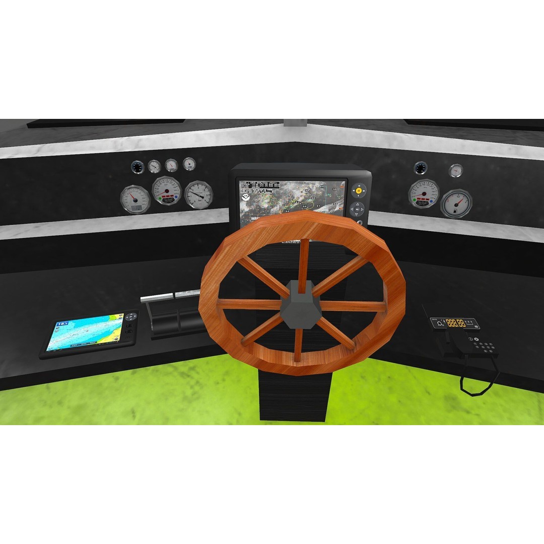 Fishing Boat 3D Model – Low Poly PBR Game Asset, FBX, OBJ