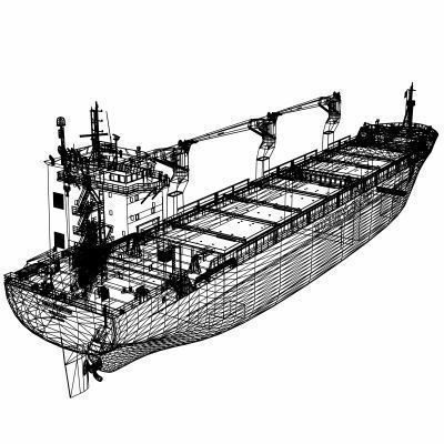 Multi-Purpose Cargo Vessel 3D Model – Industrial Ship Asset, FBX - View 11