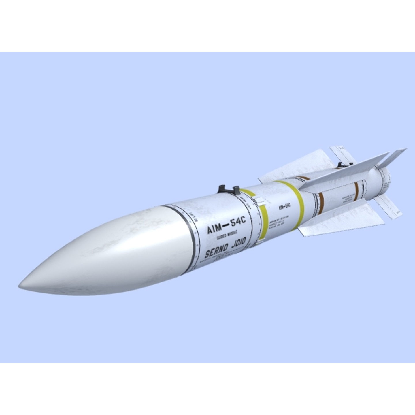 NATO Aircraft Missile Set - Game-Ready 3D Model - View 13