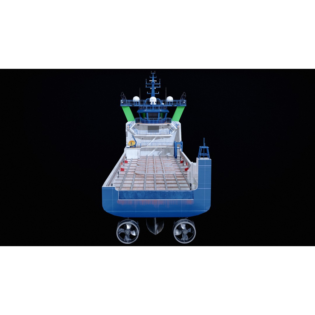 USV Mothership Armada 7803 3D Model – Low Poly PBR Vessel, Game Ready - View 13