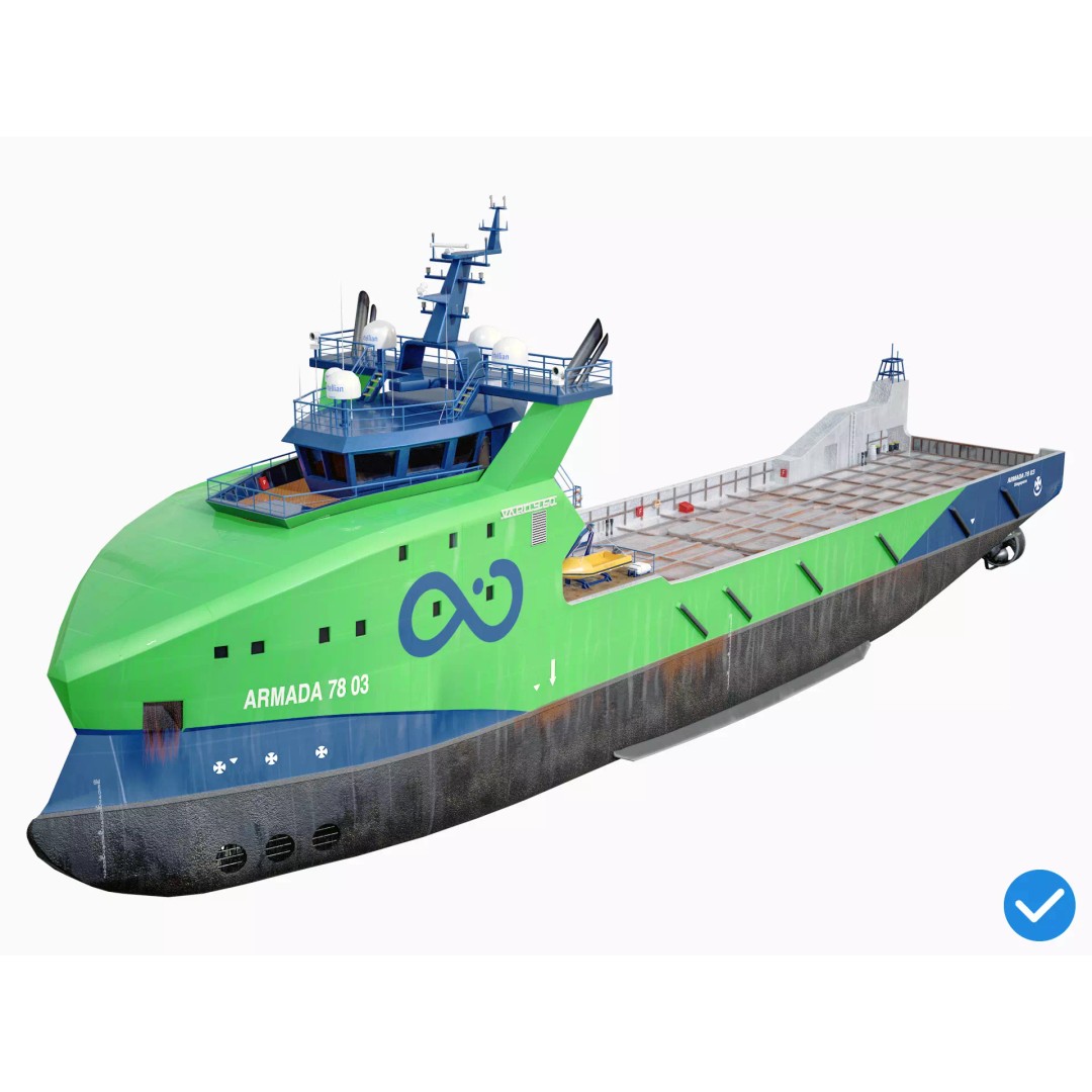 USV Mothership Armada 7803 3D Model – Low Poly PBR Vessel, Game Ready - View 2