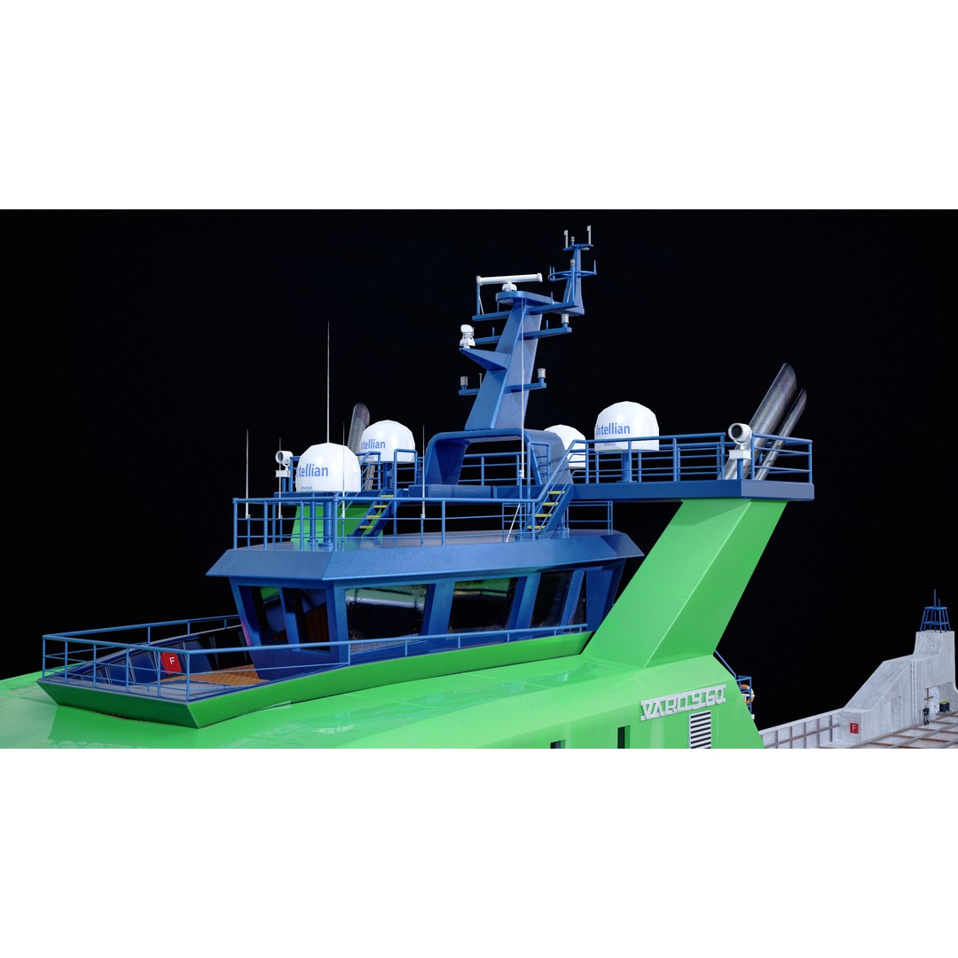 USV Mothership Armada 7803 3D Model – Low Poly PBR Vessel, Game Ready - View 20
