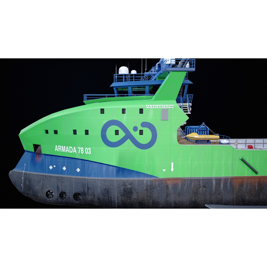 USV Mothership Armada 7803 3D Model – Low Poly PBR Vessel, Game Ready - View 21