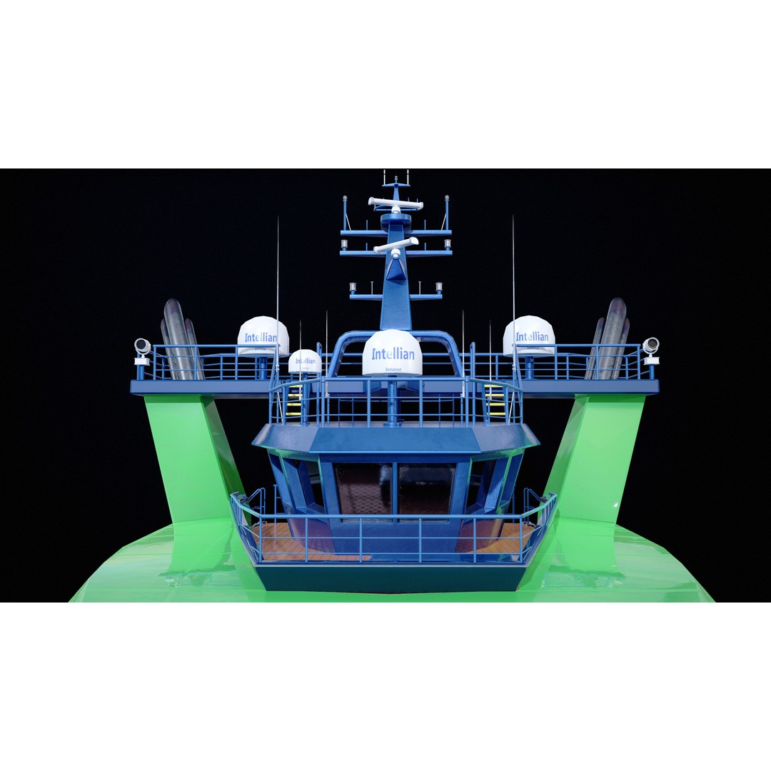 USV Mothership Armada 7803 3D Model – Low Poly PBR Vessel, Game Ready - View 29