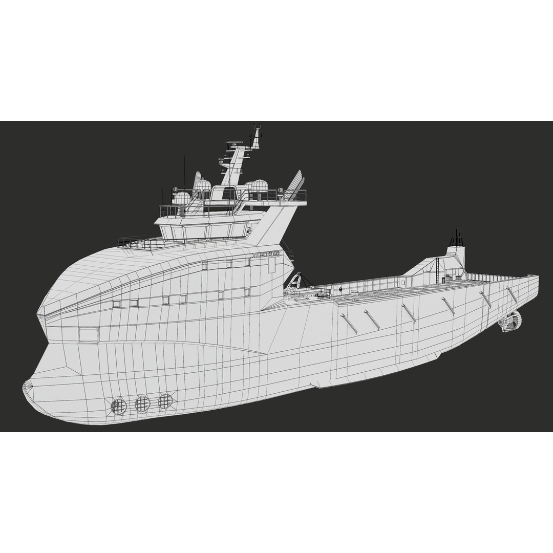 USV Mothership Armada 7803 3D Model – Low Poly PBR Vessel, Game Ready - View 30